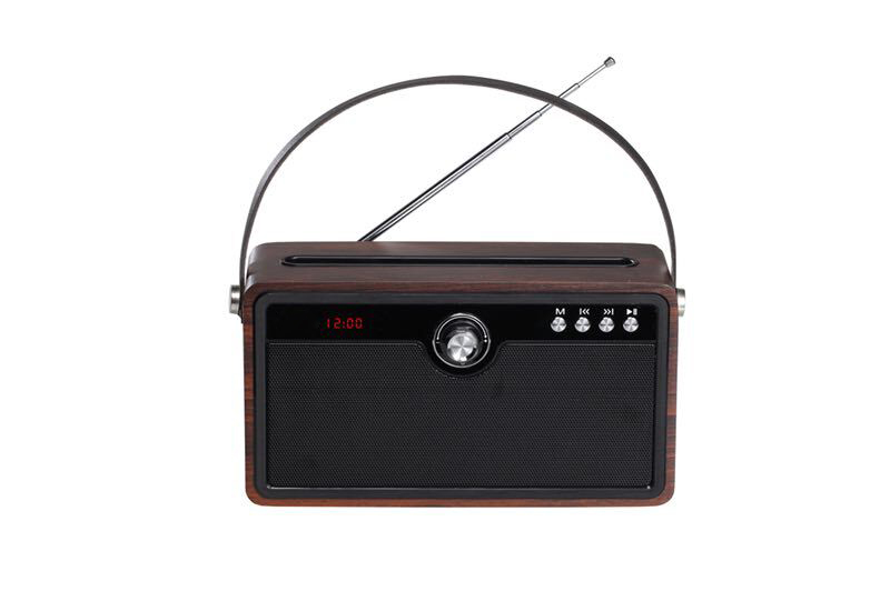 Newest Portable Retro Radio Speaker Wireless Bluetooth Wood FM radio with USB